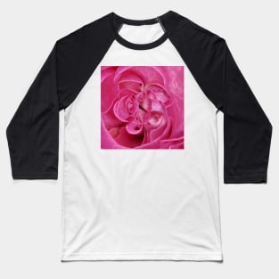 macro photography of dahlia bloom in shades of pink and purple coloured Baseball T-Shirt